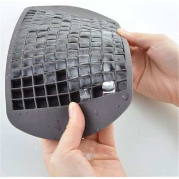 160 Grid Squares Mini Small Food Grade Silicone Ice Cube Tray Black Ice Cubes Trays & Moulds