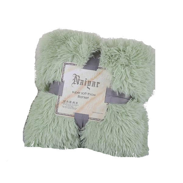 160Cm X 130Cm Soft Fluffy Shaggy Warm Blanket Bedspread Throw