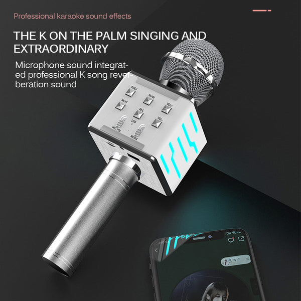Wireless Bluetooth Condenser Microphone With Integrated Audio Material Information Microphones & Wireless Systems