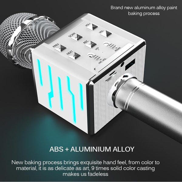 Wireless Bluetooth Condenser Microphone With Integrated Audio Material Information Microphones & Wireless Systems