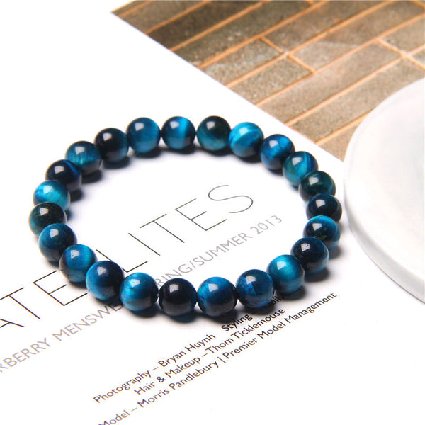 Veile Studios Natural Stone Tiger Eye Yoga Energy Bracelet Bracelets
