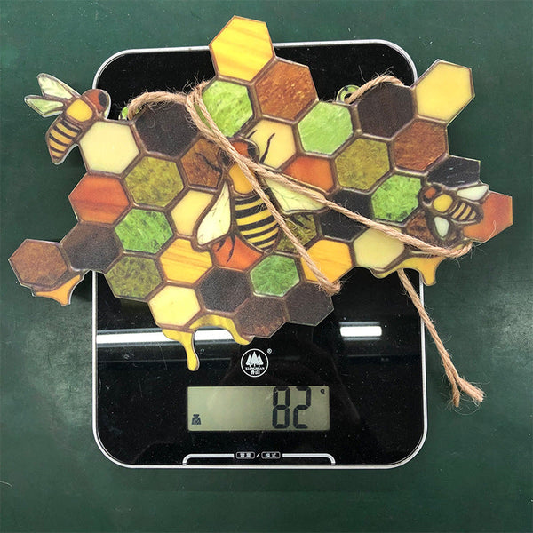 Acrylic Beehive Suncatcher Bumblebees Hanging Decoration 20 Inch By 15 Cm Wall Hangings