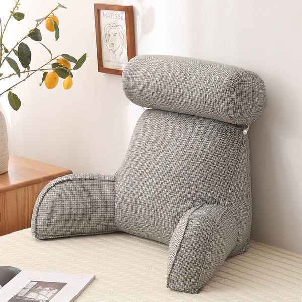 Back Cushion Backrest With Arm Neck Pillow Lumbar Support Reading Seat & Posture Cushions