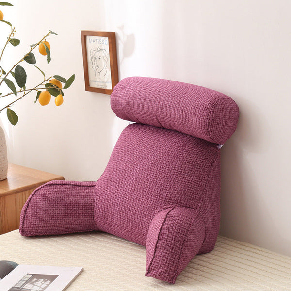 Back Cushion Backrest With Arm Neck Pillow Lumbar Support Reading Seat & Posture Cushions