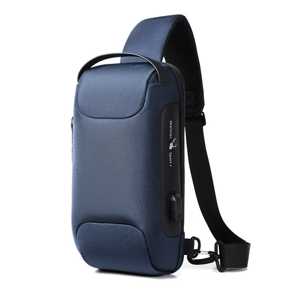 Waterproof Usb Antitheft Bag Men Oxford Crossbody Shoulder Sling Multifunction Bags