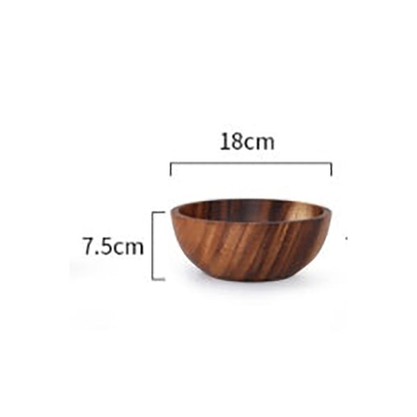 Kitchen Natural Wooden Bowl Household Fruit Salad For Home Restaurant Food Container Utensils Note The Size Hot Bowls