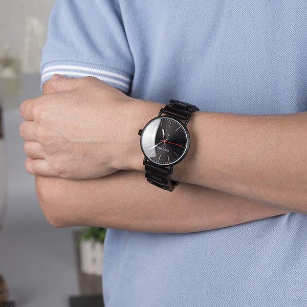 Mens Wood Watch Pastoral Simple Design Fashion Quartz Watches
