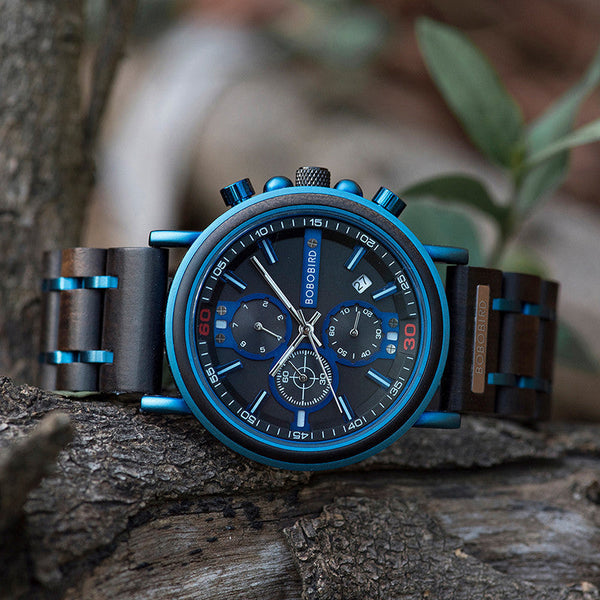 Blue Chronograph Watch Watches