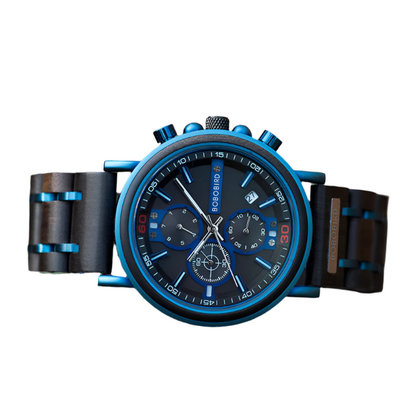 Blue Chronograph Watch Watches