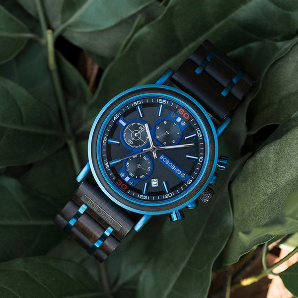 Blue Chronograph Watch Watches