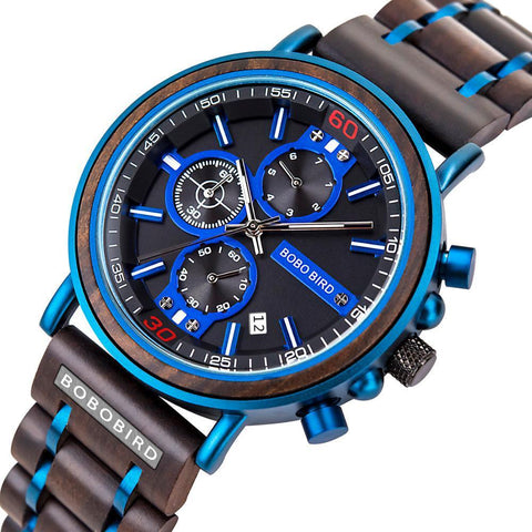 Blue Chronograph Watch Watches