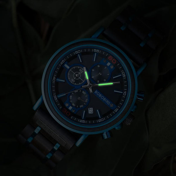 Blue Chronograph Watch Watches