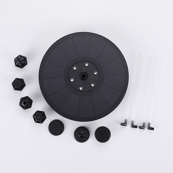 Solar Fountain Pump With Color Led Light Round Floating Design Eco Friendly Ponds & Fountain Pumps