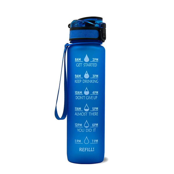1 Litre Tritan Water Bottle With Time Marker For Sports And Fitness Activities Water Bottles
