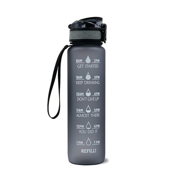 1 Litre Tritan Water Bottle With Time Marker For Sports And Fitness Activities Water Bottles