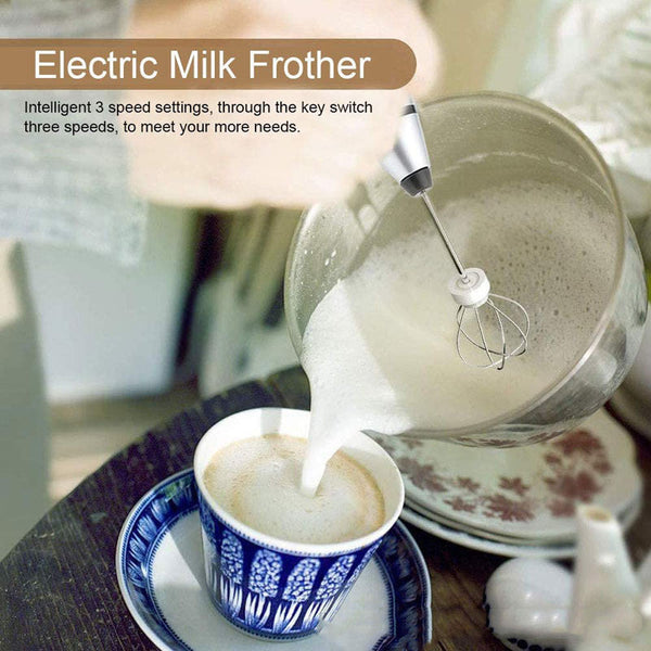 Rechargeable Electric Milk Frother Automatic Kitchen Juice Food Mixer Cream Egg Beater Blender