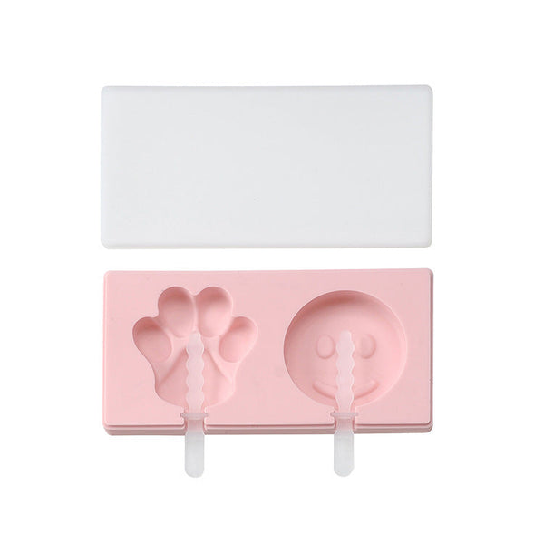 Silicone Animals Shapes Ice Cream Mold With Lid Ice Cubes Trays & Moulds