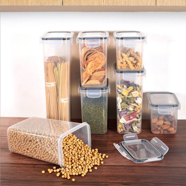 Keeping Airtight Canister 14 Piece Plastic Food Storage Box Pp Transparent Packaging Grain
