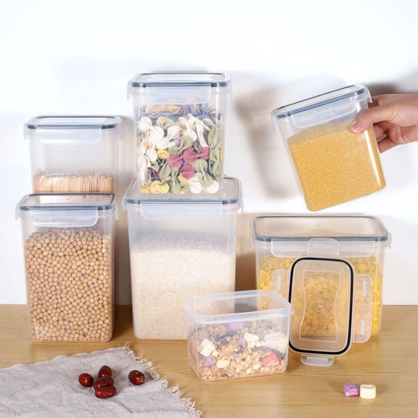 Keeping Airtight Canister 14 Piece Plastic Food Storage Box Pp Transparent Packaging Grain