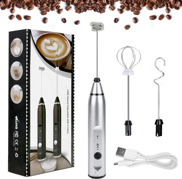 Rechargeable Electric Milk Frother Automatic Kitchen Juice Food Mixer Cream Egg Beater Blender Milk Frothers