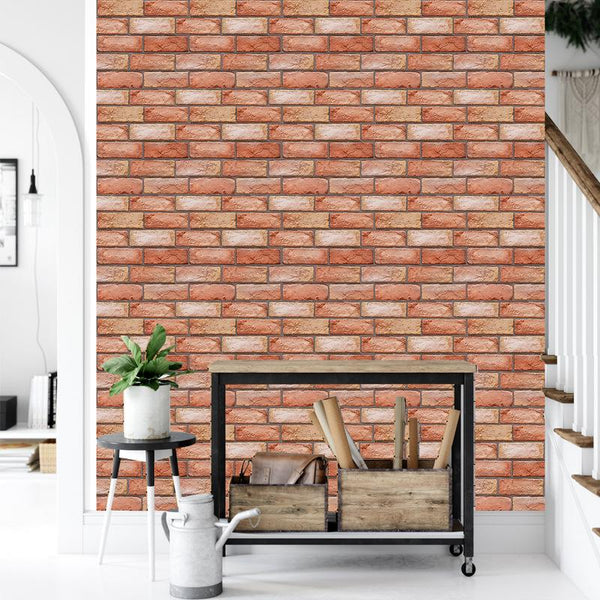 3D Brick Wallpaper Living Room Bedroom Kitchen Easy Stickers Wall Stickers