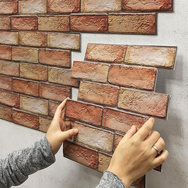 3D Brick Wallpaper Living Room Bedroom Kitchen Easy Stickers