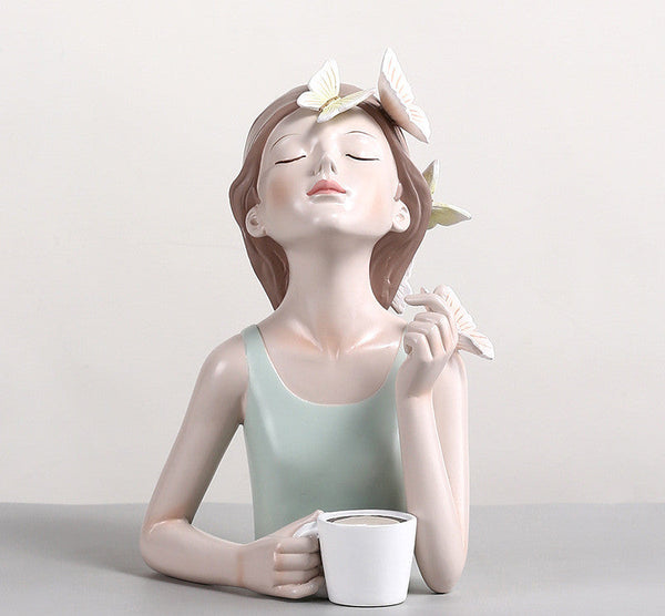 Butterfly Girl Nordic Resin Ornaments Decor Sculptures & Figurines