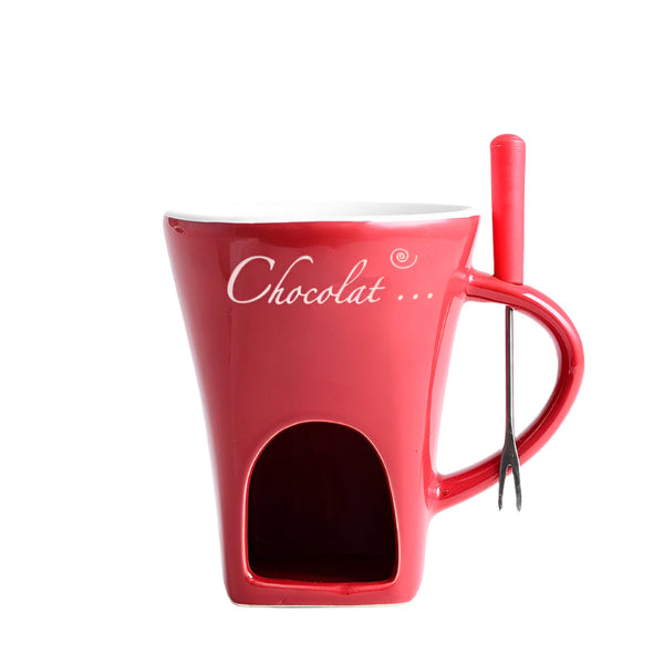 Fondue Mug Set Personal Mini Pots Chocolate Cheese Ice Cream Maker Kit Other Kitchen Gadgets