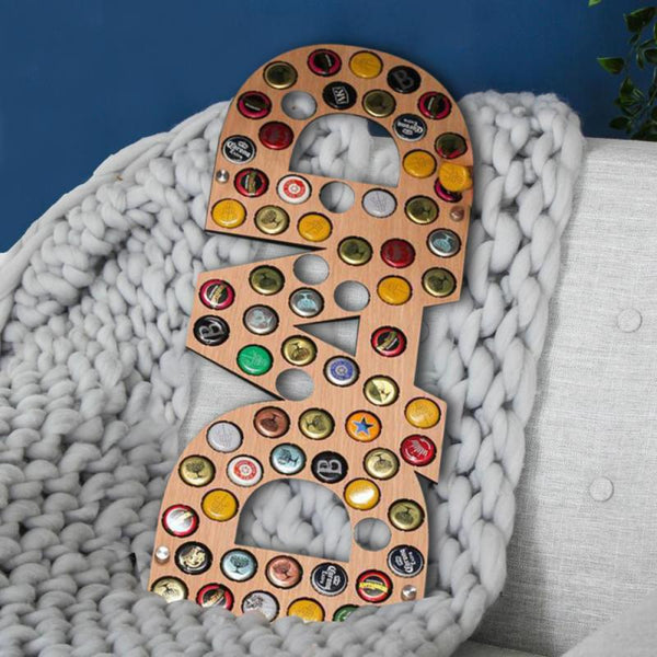 Beer Bottle Cap Collection Bracket Wall Art Decoration Plaques & Signs