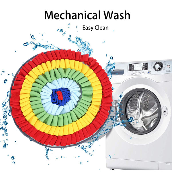 Colourful Rainbow Slow Food Feeder Washable Pet Dog Snuffle Mat Dog Snuffle Mats