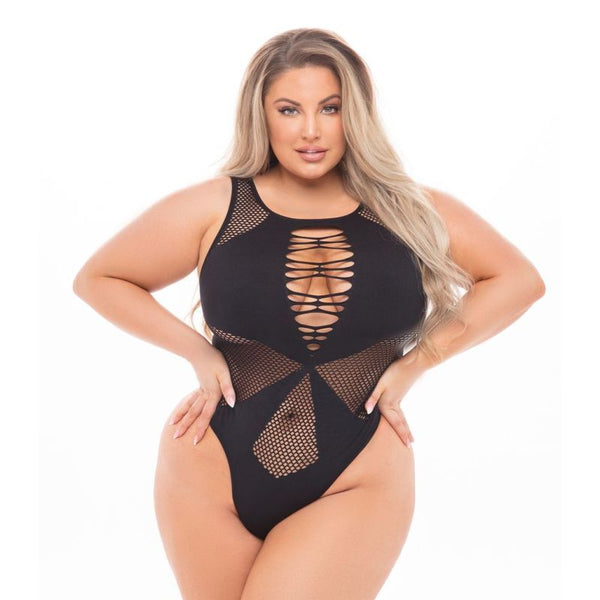 Duchess High Neck Bodysuit Black Bodysuits