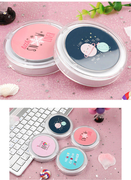 Led Mini Makeup Mirror Portable Rechargeable Folding Cartoon Theme Makeup Mirrors