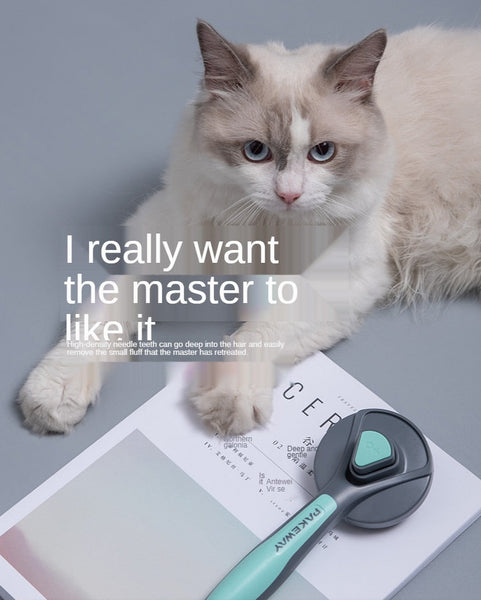 Dog Or Cat Brush Easy Clean Hair Removal Pet Grooming Accessories Dog Grooming