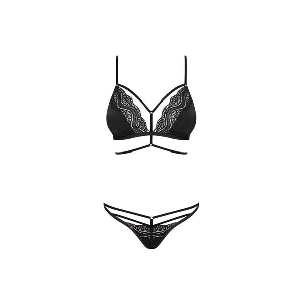 Diyosa 2 Pc Set Black Bras & Bra Sets