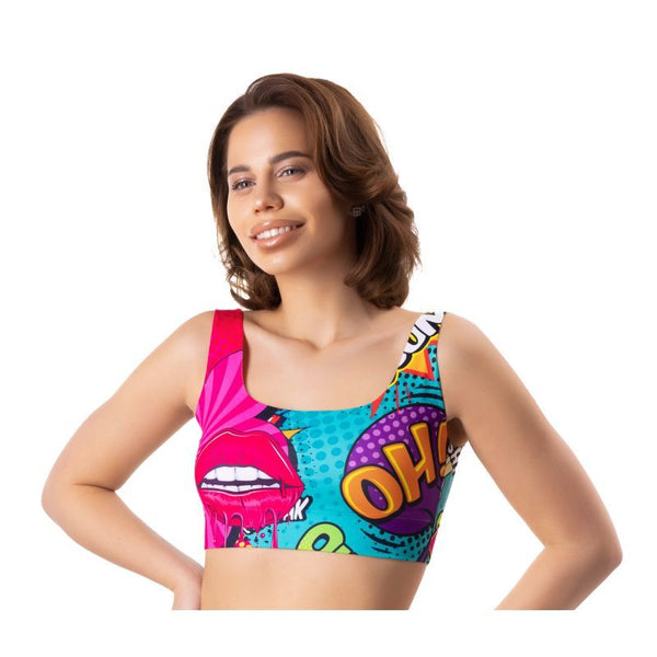 Comics Oh Crop Top M Women Crop Tees