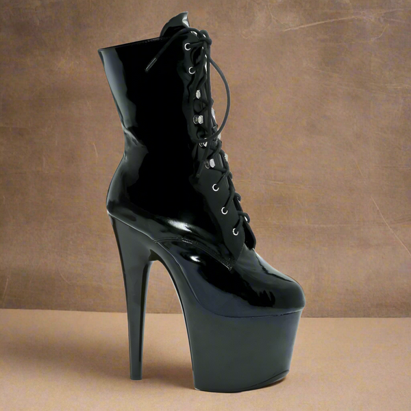 Ankle W Inner Zipper Black 7In Boots