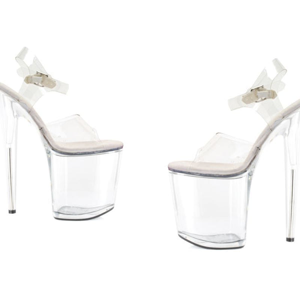 Clear Platform Sandal 8In Slippers
