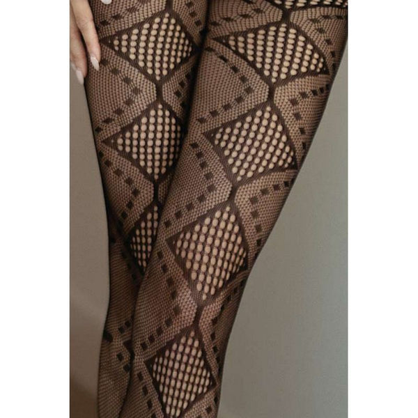 Midnight Allure Fishnet Tights Black Pantyhose & Tights