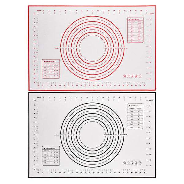 17 Inch Stainless Steel Thickness Rolling Pin With Baking Mat Rolling Pins