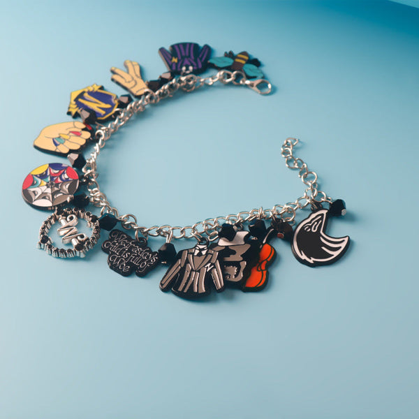 Wednesday Addams Family Alloy Combo Bracelet Bracelets