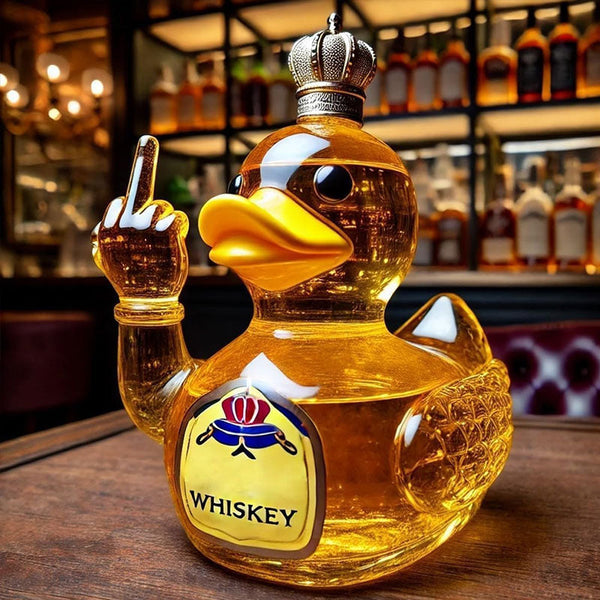 10 Oz Middle Finger Duck Bottle Funny Whiskey Decanter Decanters