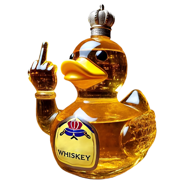 10 Oz Middle Finger Duck Bottle Funny Whiskey Decanter Decanters