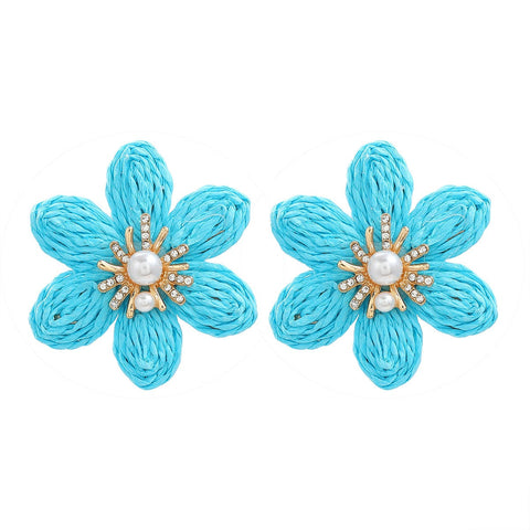 Veile Studios Women Ladies Party Accessories Flower Fashion Jewellery Earrings