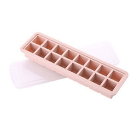 16 Grid Square Ice Cream Mold Box Frozen Cube Maker Tray Baking Tool With Lid