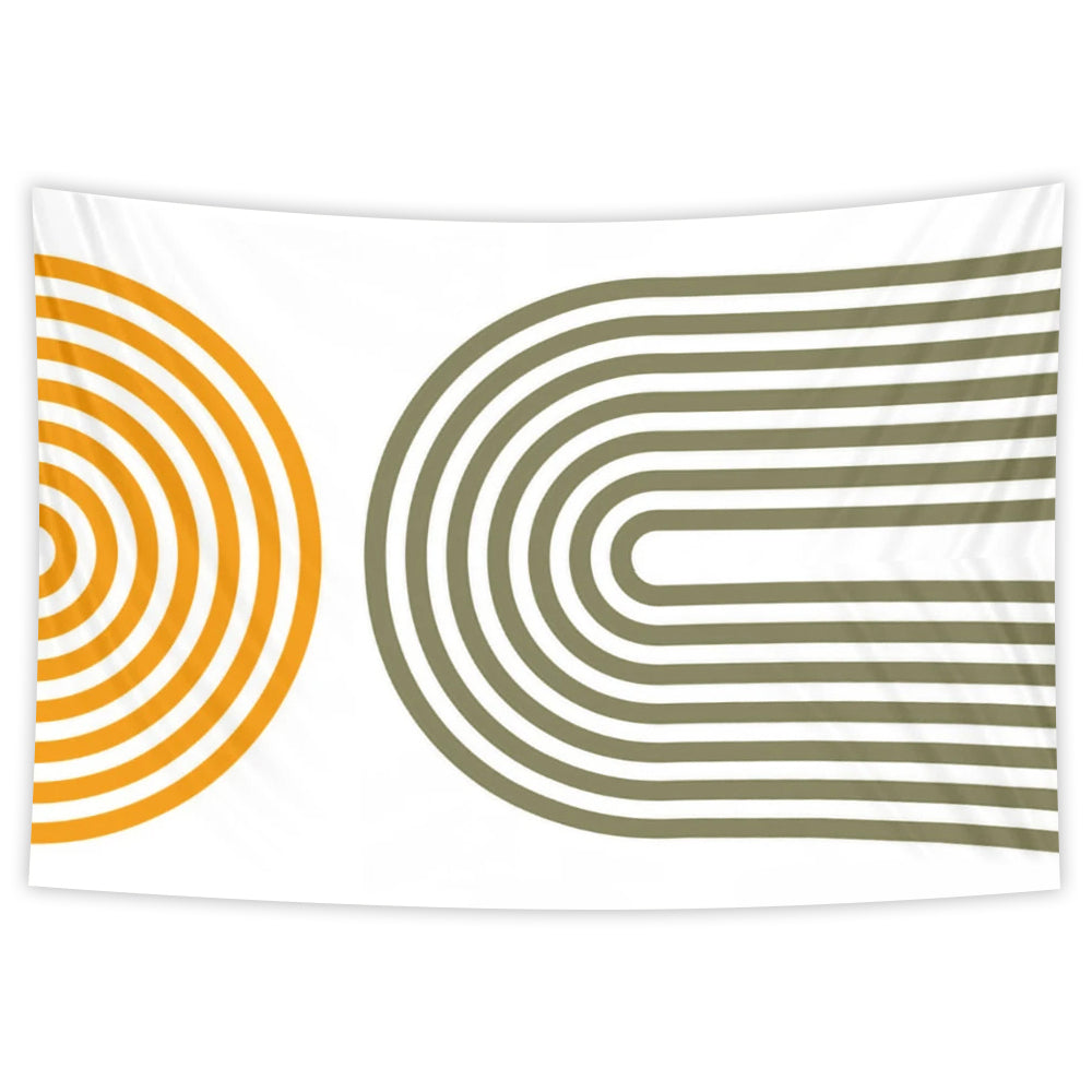 Tapestry Curve Lines 95X70cm Psychedelic Scene Art Bohemian Decorative Sheet Tapestries