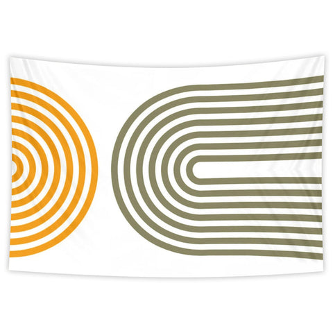 Tapestry Curve Lines 150X130cm Psychedelic Scene Art Bohemian Decorative Sheet Tapestries