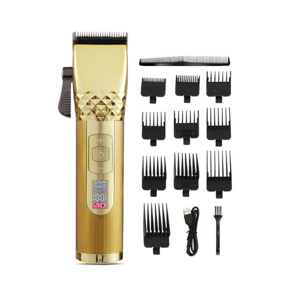 Clippers & Trimmers Professional Hair Clipper Men Cordless Rechargeable Trimmer Barber Grooming Kit