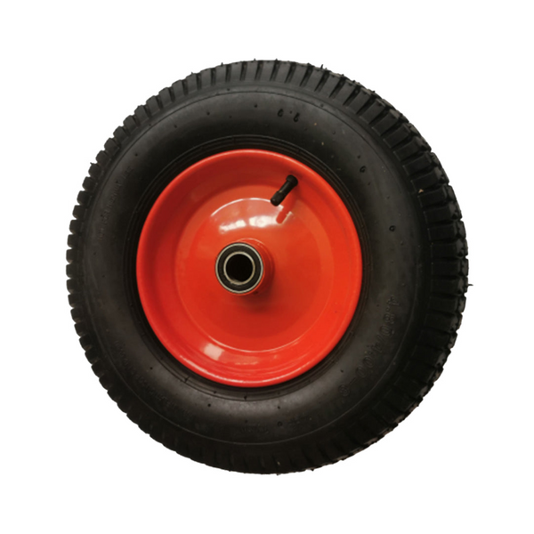 16" Red 16Mm Bore(Pneumatic) Tire Steel Rim For Hand Trolley Cart Wheelbarrows Carts Wagons