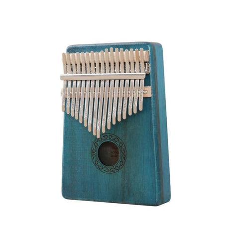 17 Key Kalimba Mahogany Thumb Piano Mbira Natural Mini Keyboard Instrument Gift