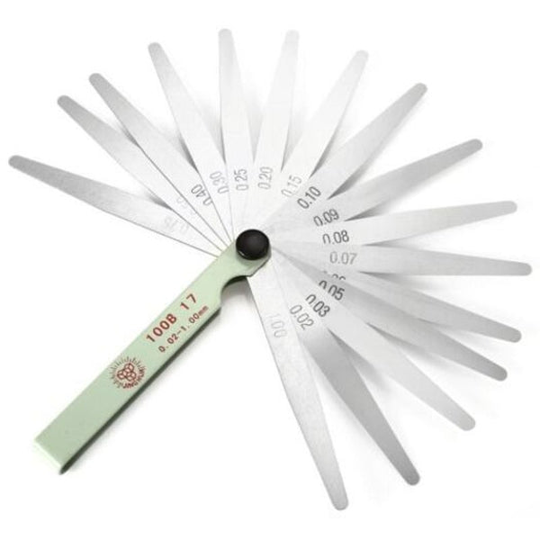 17 Piece 0.02 1.00Mm Blade Master Feeler Gauge Gray Other Hand Tools